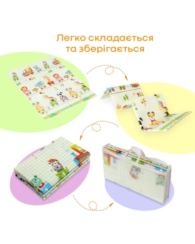 Коврик детский 1,2х1,8mх8mm Паровозики-Ростомер (281) SW-00001380