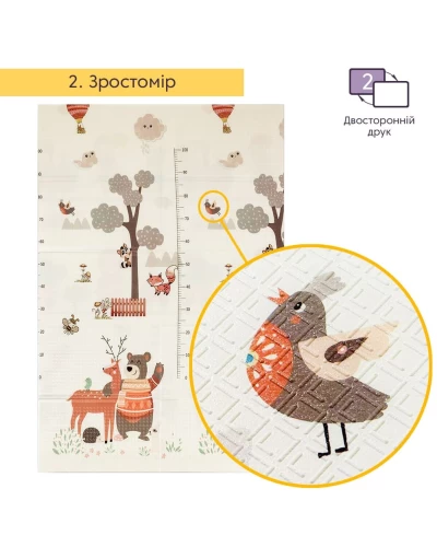 Коврик детский 1,2х1,8mх8mm Паровозики-Ростомер (281) SW-00001380