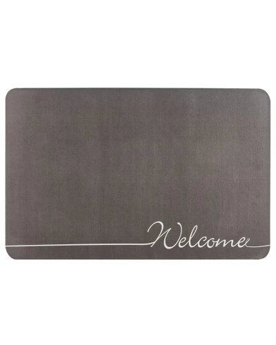 Влагопоглощающий коврик серый "Welcome" 38*58CM*3MM (D) SW-00001559