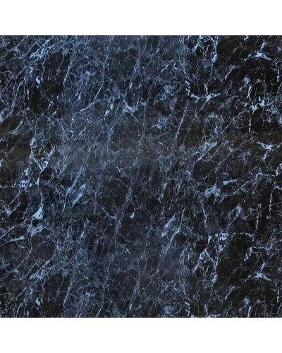 Декоративна ПВХ плита чорний мармур 600*600*3mm (S) SW-00001625