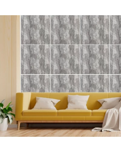 Декоративная ПВХ плита платиновый мрамор 600*600*3mm (S) SW-00001632