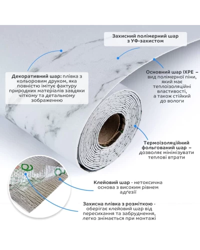 Напольное виниловое самоклеющееся покрытие в рулоне 3000*600*1,5мм SW-00001822