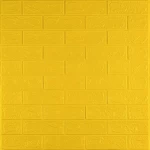3D панель самоклеющаяся кирпич Желтый 700х770х3мм (010-3) SW-00001894