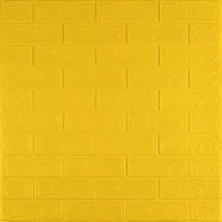 3D панель самоклеющаяся кирпич Желтый 700х770х3мм (010-3) SW-00001894