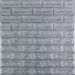 Панель стеновая 3D 700х770х2мм СЕРЕБРО (D) SW-00001908