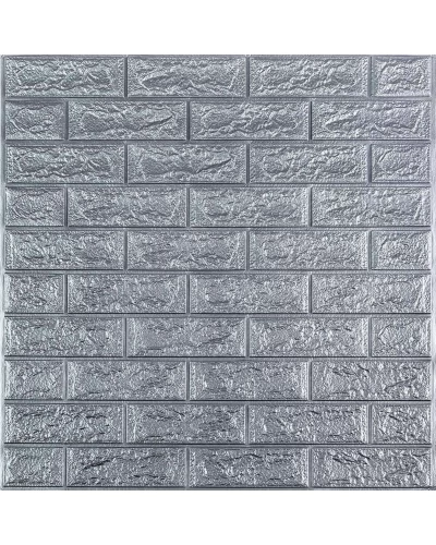 Панель стеновая 3D 700х770х2мм СЕРЕБРО (D) SW-00001908