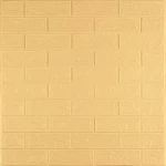 Панель стеновая 3D 700х770х2мм ЖЕЛТО-ПЕСОЧНЫЙ (D) SW-00001909