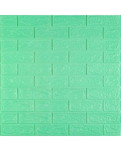 3D панель самоклеющаяся кирпич Мята 700x770x3мм (012-3) SW-00000233