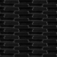 3D панель самоклеюча кладка чорна 700х770х7мм (038) SW-00000303