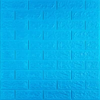 3D панель самоклеюча цегла Синій 700х770х5мм (003-5) SW-00000154