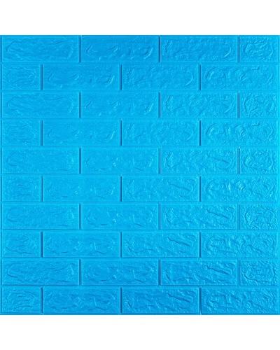 3D панель самоклеюча цегла Синій 700х770х5мм (003-5) SW-00000154
