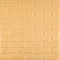 3D панель самоклеющаяся кирпич Желто-песочный кирпич 700x770x5мм (009-5) SW-00000028