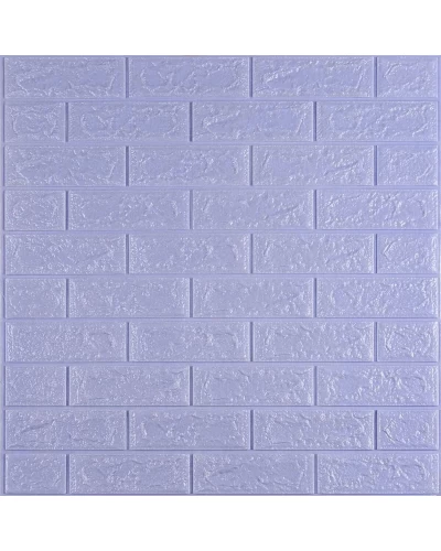 3D панель самоклеющаяся кирпич светло-фиолетовый 700x770x5мм (015-5) SW-00000083
