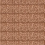 3D панель самоклеющаяся кирпич Коричневый 700x770x5мм (020-5) SW-00000237