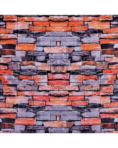 Декоративная 3D панель самоклейка под кирпич Екатеринославский песчаник 700x770x6мм (045) SW-00000044
