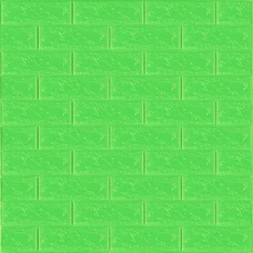 3D панель самоклеюча цегла Зелена 700х770х3мм (013-3) SW-00000639