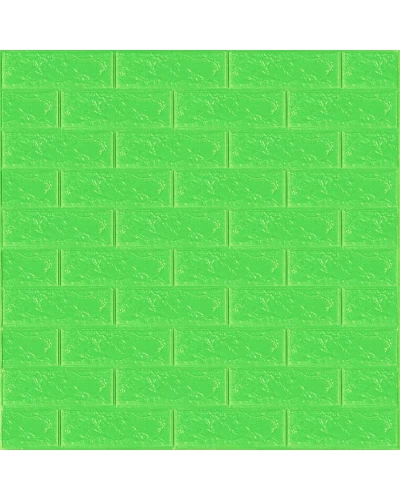 3D панель самоклеющаяся кирпич Зеленый 700x770x3мм (013-3) SW-00000639