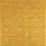 3D панель самоклеюча цегла Золота 700х770х3мм (011-3) SW-00000676