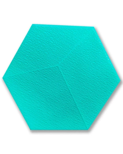 Декоративный самоклеящийся шестиугольник 3D ментол 200x230мм (1105) SW-00000745