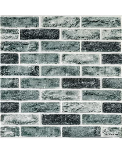 Самоклеющаяся 3D панель под кирпич клинкер синий 700x700x5мм (413) SW-00000768