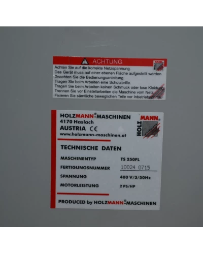 Циркулярна пила Holzmann TS 250FL