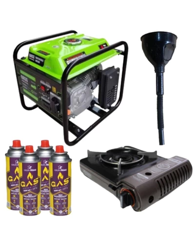 Инверторный генератор Bass Polska 5047LX + газовая плитка Orcamp CK-505 + 4 газовых картриджа 400 мл