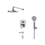 Встраиваемая душевая система со смесителем KOER KB-64008-01 (Цвет хром) (KR3476)