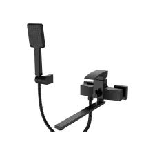 Смеситель для ванны с длинным изливом KOER KB-42007-05 (Цвет черный) (KR3457)