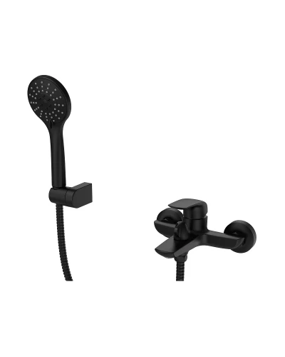 Смеситель для ванны с коротким изливом KOER KB-40008-05 (Цвет черный) (KR3473)