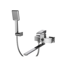 Смеситель для ванны с длинным изливом KOER KB-42007-01 (Цвет хром) (KR3456)