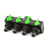 Кран шаровой Presto-PS на 4 выхода с внутренней резьбой 3/4-1 дюйм, в упаковке – 1 шт. (4006)