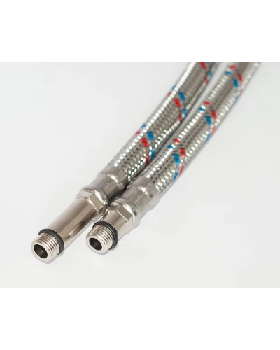 Шланг ASCO armatura EPDM для смесителя в мет.оплетении М10х1/2"В 1.2м (пара)