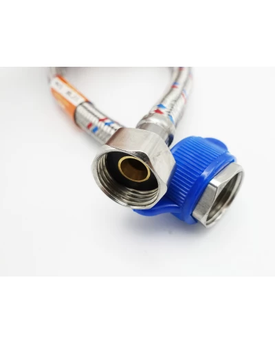 Шланг ASCO armatura EPDM в металлической оплетке 1/2" ВВ 0.5 м
