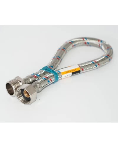 Шланг ASCO armatura EPDM в металлической оплетке 1/2" ЗВ 0.4м