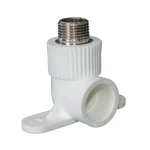 Угольник PPR Tebo настенный Ø25 х 1/2"Н белый