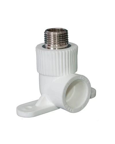 Угольник PPR Tebo настенный Ø25 х 1/2"Н белый