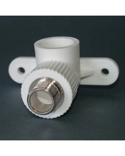 Угольник PPR Tebo настенный Ø25 х 1/2"Н белый