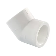 Угольник PPR Tebo 45° Ø90 белый