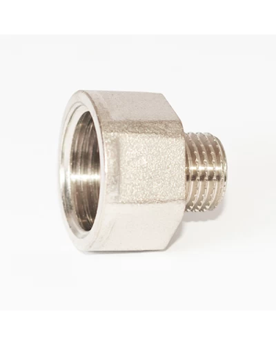 Переходник латунный никель/профи 1/2"В х 3/8"С 10/560
