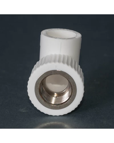 Угольник PPR Tebo внутренний Ø20 х 3/4"В белый