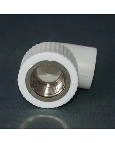 Угольник PPR Tebo внутренний Ø20 х 3/4"В белый