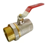 Кран-американка прямий 2" черв. ручка Нікель STA 2/20
