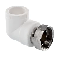 Угольник PPR Tebo с накидной гайкой Ø25 х 3/4" белый