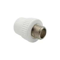 Муфта комбинированная с наружной резьбой Ø.25x1/2" белый цвет (1/160шт) ASCO®