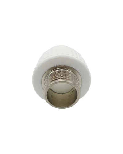 Муфта комбинированная с наружной резьбой Ø.25x3/4" белый цвет (20/120шт) ASCO®