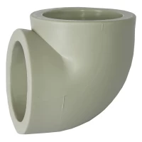 Кутник PPR Tebo Ø90 х 90* сірий