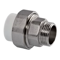 З'єднання розбірне американка PPR Tebo 50 х 1 1/2"З євроконус біле
