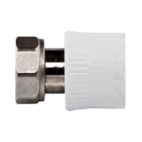 Муфта PPR Tebo з накидною гайкою (лат.вставка) 32x1"В бiла