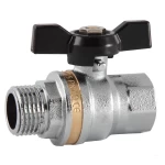 Кран шаровый ASCO armatura 1" ЗВ черная бабочка