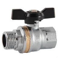 Кран шаровый ASCO armatura 1" ЗВ черная бабочка